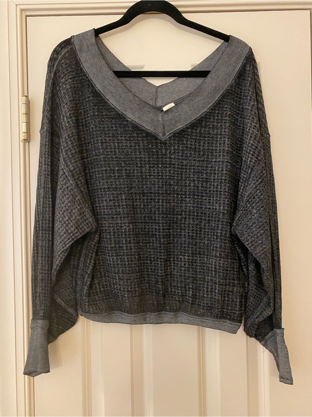 Free People XS South Side Light Oversized Thermal Top